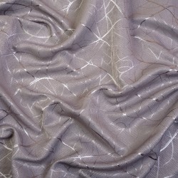 Ткань Блэкаут для штор светозатемняющая 75% &quot;Ледовое тиснение цвет Серый&quot; (на отрез)  в Якутске
