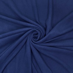 Флис Односторонний 130 гр/м2, цвет Темно-синий (на отрез)  в Якутске
