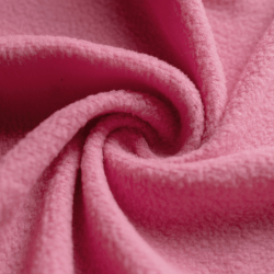 Флис Односторонний 130 гр/м2, цвет Розовый (на отрез)  в Якутске