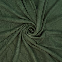 Ткань Флис Односторонний 130 гр/м2, цвет Темный хаки (на отрез)  в Якутске