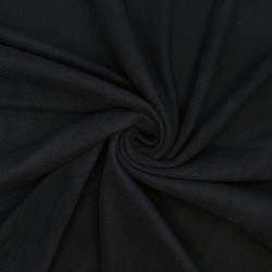 Флис Односторонний 130 гр/м2, цвет Черный (на отрез)  в Якутске