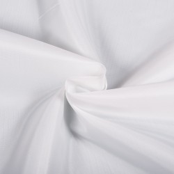 Ткань подкладочная Таффета 190Т, цвет Белый (на отрез)  в Якутске