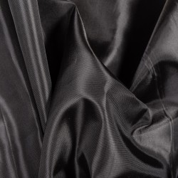 Ткань подкладочная Таффета 190Т, цвет Черный (на отрез)  в Якутске