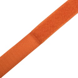Контактная лента 25мм цвет Оранжевый (велькро-липучка, на отрез)  в Якутске