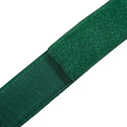 Контактная лента 40мм (38мм) цвет Зелёный (велькро-липучка, на отрез)  в Якутске