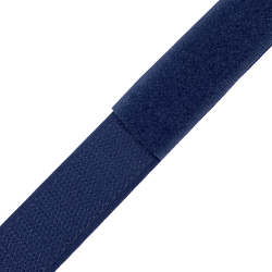 Контактная лента 25мм цвет Тёмно-Синий (Велькро-липучка), на отрез  в Якутске