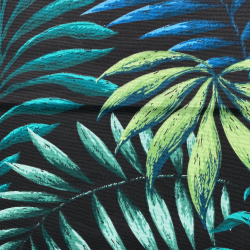 Интерьерная ткань Дак (DUCK), принт &quot;Тропические листья&quot; (на отрез)  в Якутске
