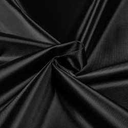 *Ткань Оксфорд 210D PU, цвет Черный (на отрез)  в Якутске