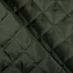 Стеганая подкладочная ткань с синтепоном (100гр/м2), цвет Хаки (на отрез)  в Якутске