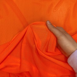 Трикотажная Сетка 75 г/м2, цвет Оранжевый (на отрез)  в Якутске
