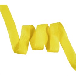 Окантовочная лента-бейка, цвет Жёлтый 22мм (на отрез)  в Якутске